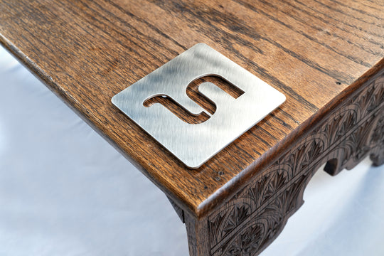 Loch Ness logo metal coaster