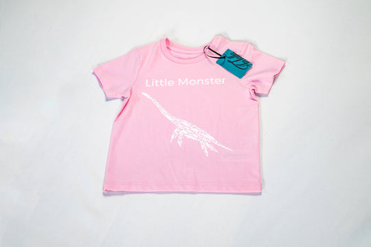 Loch Ness Little Monster Baby T-Shirt - Pink