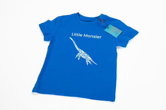 Loch Ness Little Monster Kids T-Shirt - Blue