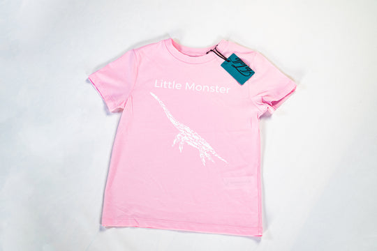 Loch Ness Little Monster Kids T-Shirt - Pink