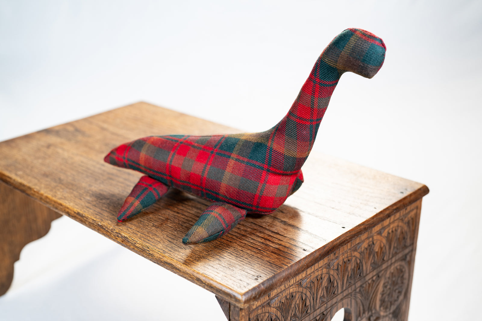 multicoloured tartan nessie
Nessie toy
Loch Ness Monster