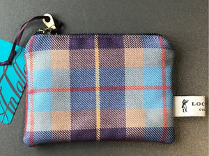 Loch Ness small zip tartan purse