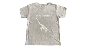 Loch Ness Little Monster Kids T-Shirt - Grey
