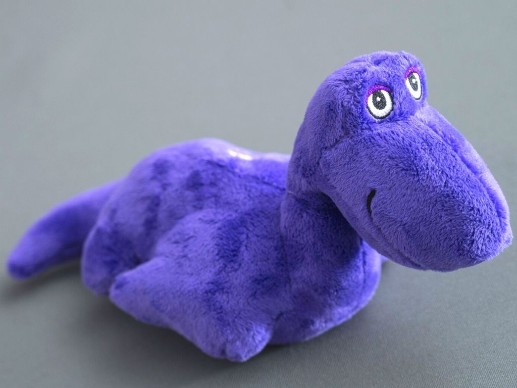 Purple soft hot sale toy